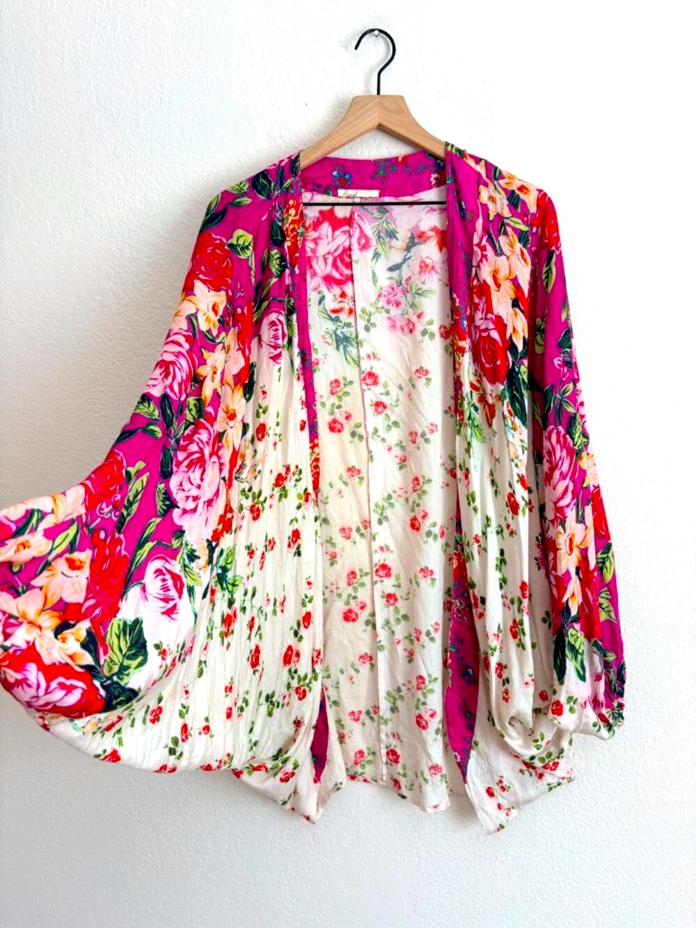 Anthropologie Floreat Floral Kimono